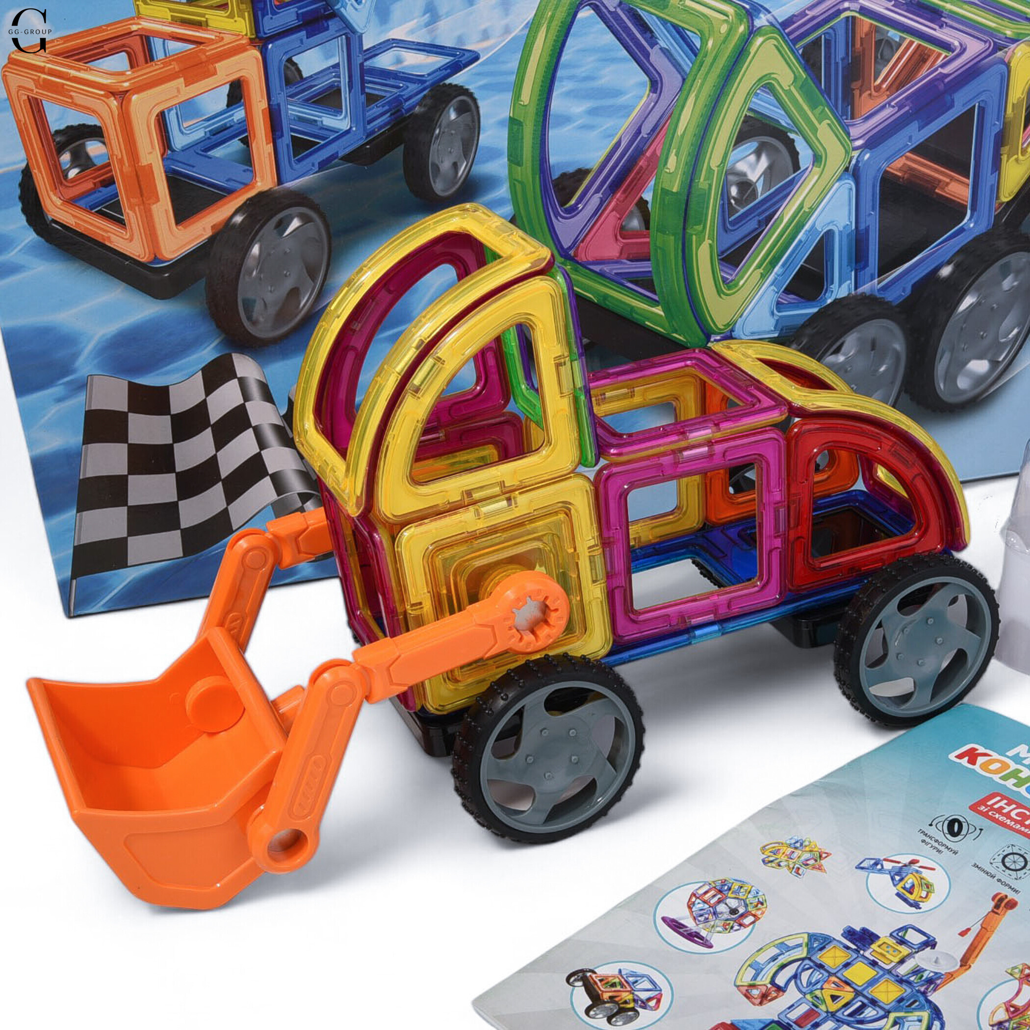 Магнітний конструктор 87 деталей будтехніка Magnit/Magical/LIMO TOY